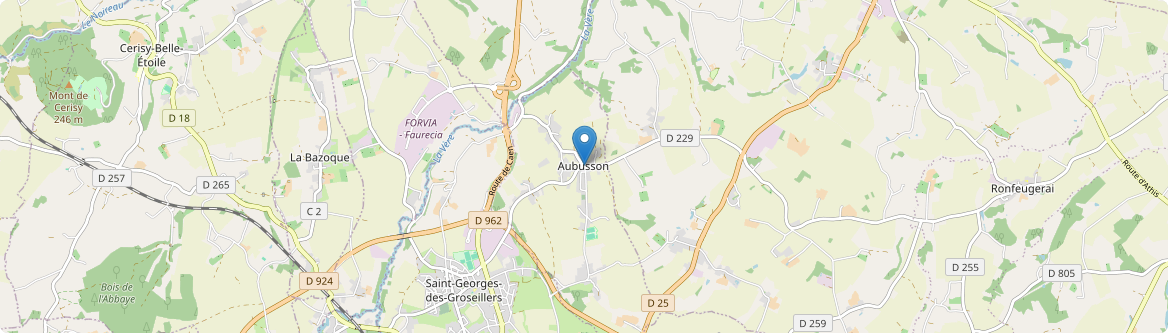 Aubusson - Carte