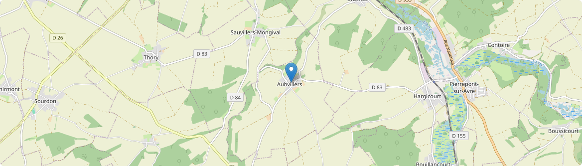 Aubvillers - Carte