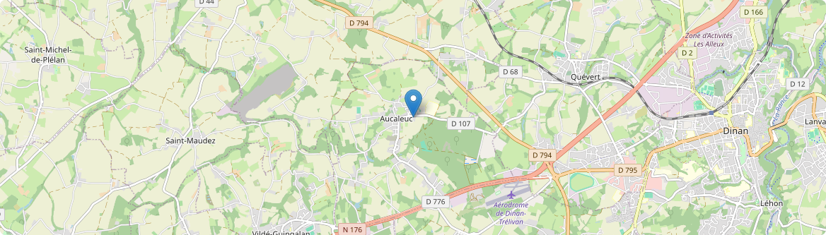 Aucaleuc - Carte