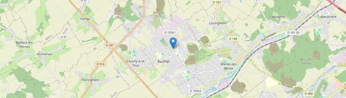 Auchel - Carte