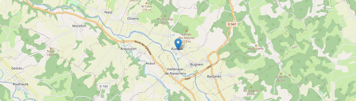 Audaux - Carte