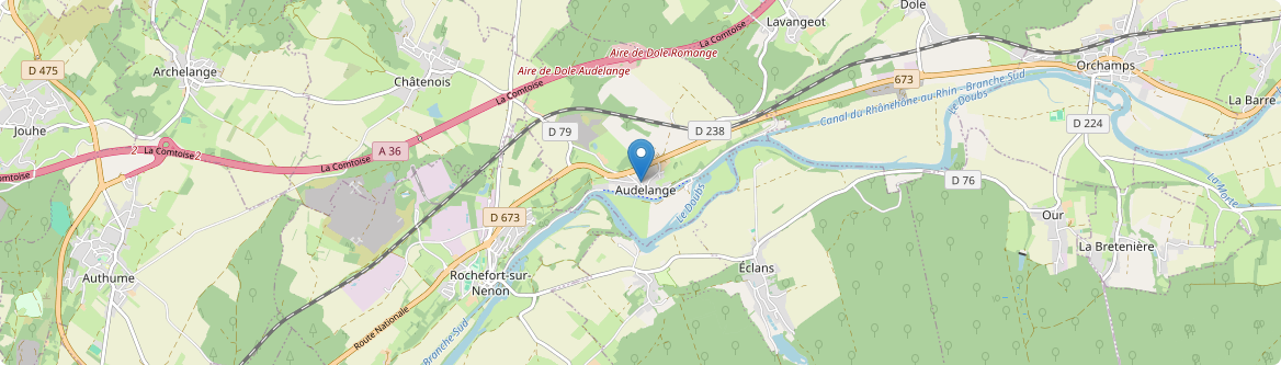 Audelange - Carte