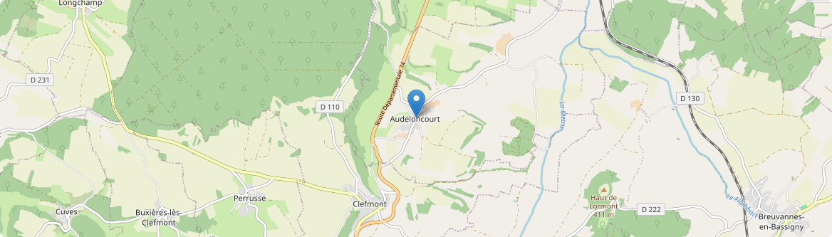 Audeloncourt - Carte