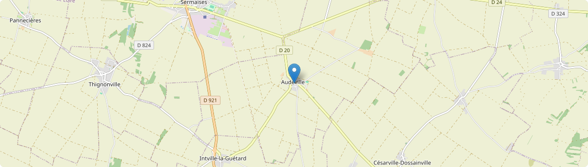 Audeville - Carte