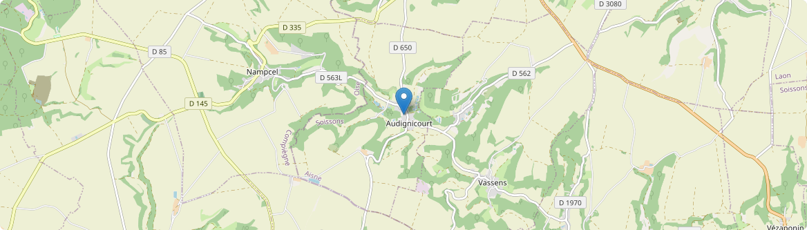 Audignicourt - Carte