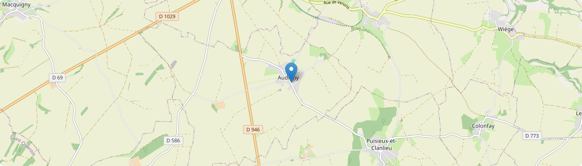 Audigny - Carte