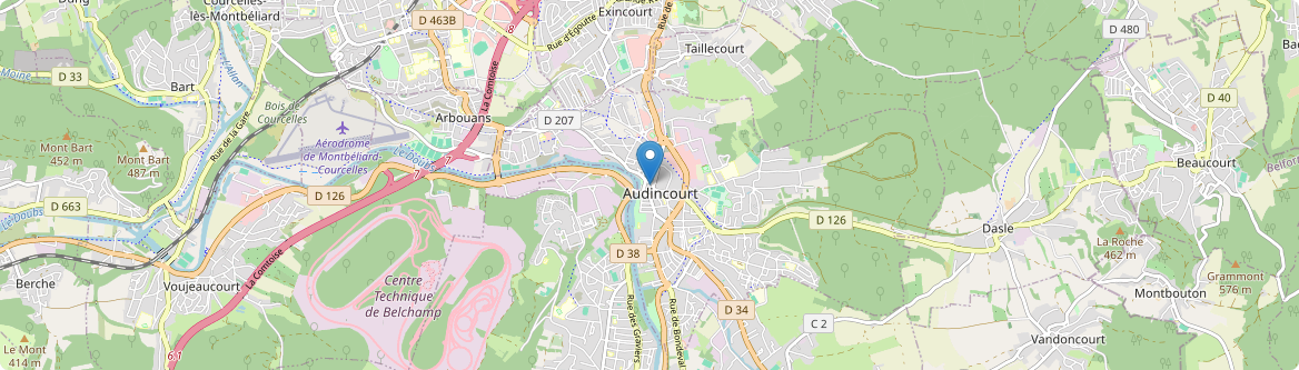 Audincourt - Carte