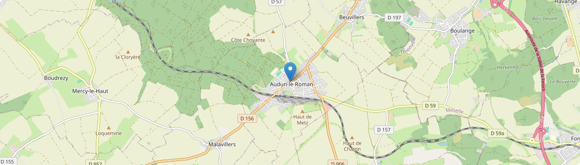 Audun-le-Roman - Carte