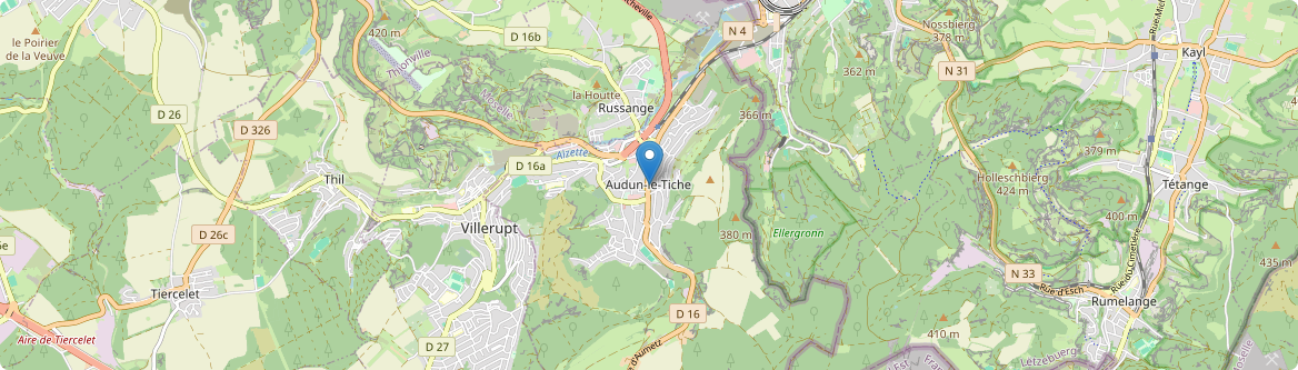 Audun-le-Tiche - Carte