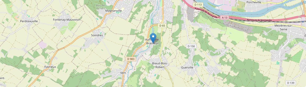 Auffreville-Brasseuil - Carte