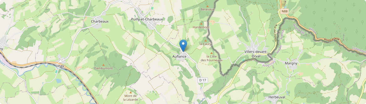 Auflance - Carte