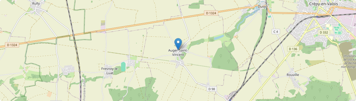 Auger-Saint-Vincent - Carte