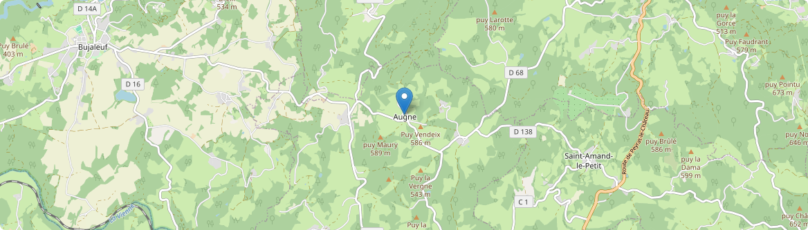 Augne - Carte
