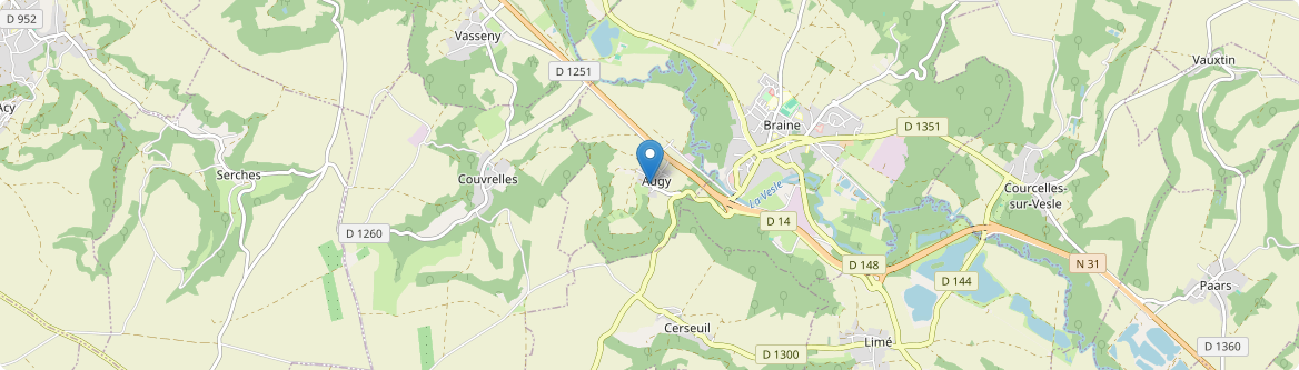 Augy - Carte