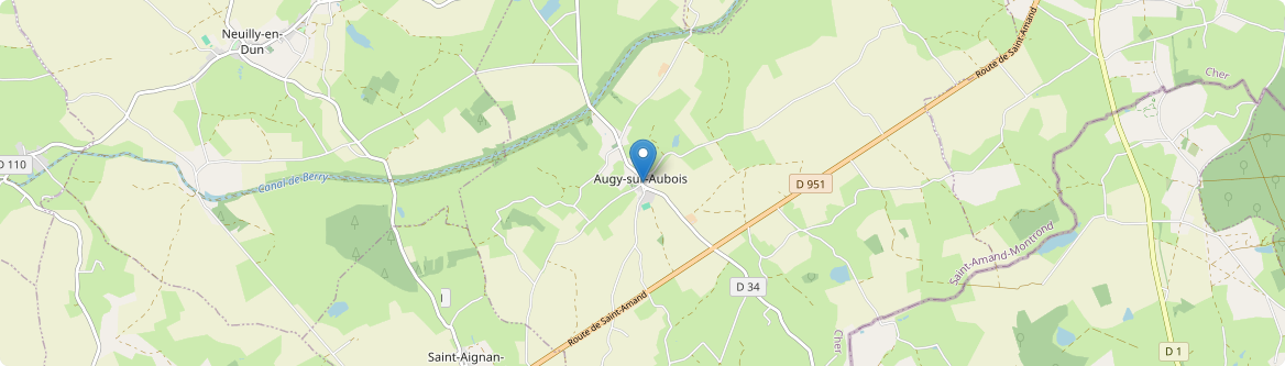 Augy-sur-Aubois - Carte