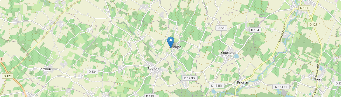 Aujac - Carte