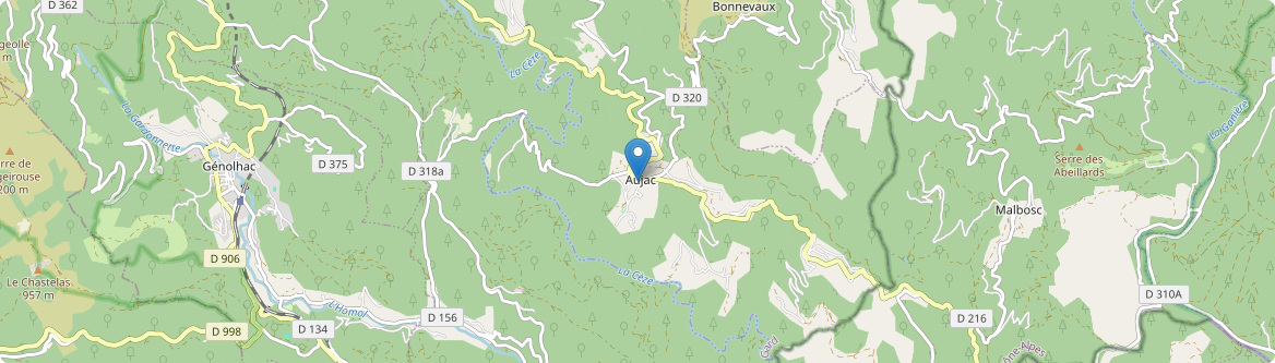 Aujac - Carte