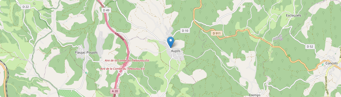 Aujols - Carte