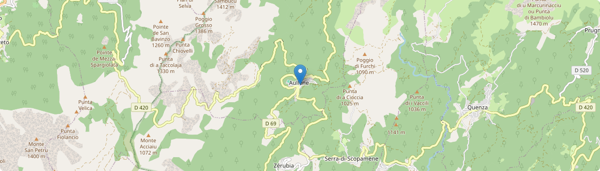 Aullène - Carte