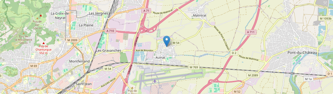 Aulnat - Carte