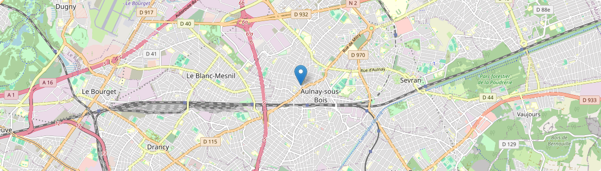 Aulnay-sous-Bois - Carte