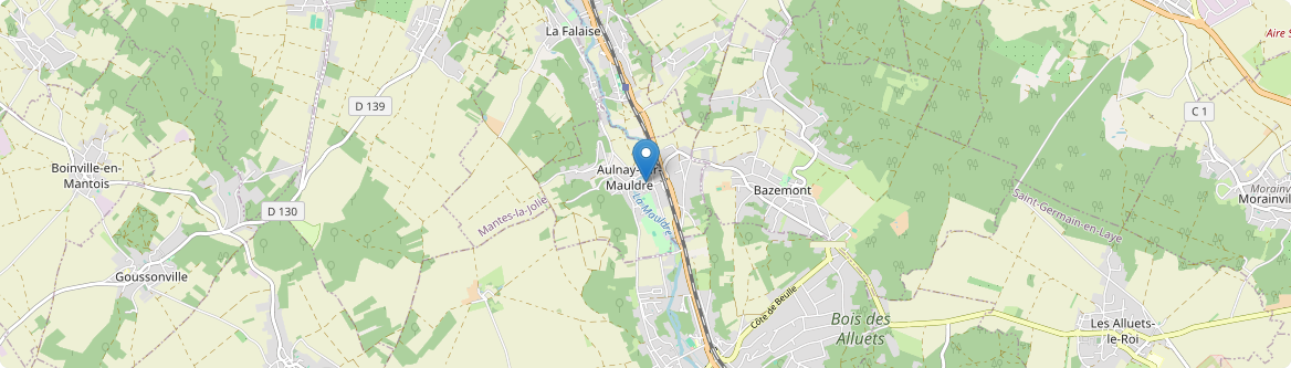 Aulnay-sur-Mauldre - Carte