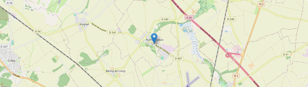 Aulnois-sous-Laon - Carte