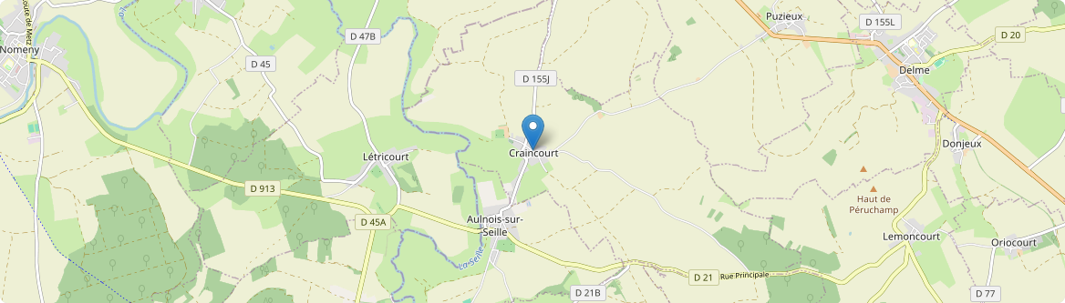 Aulnois-sur-Seille - Carte
