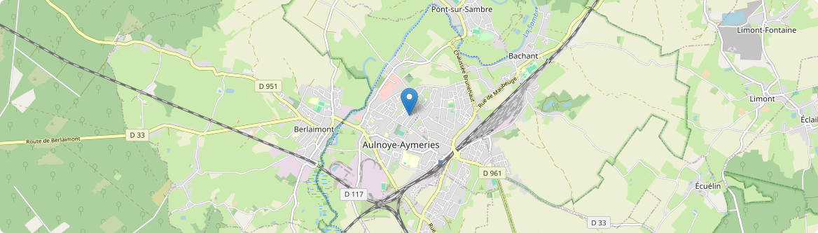 Aulnoye-Aymeries - Carte