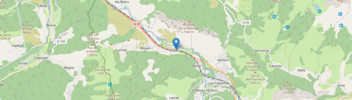 Aulos-Sinsat - Carte