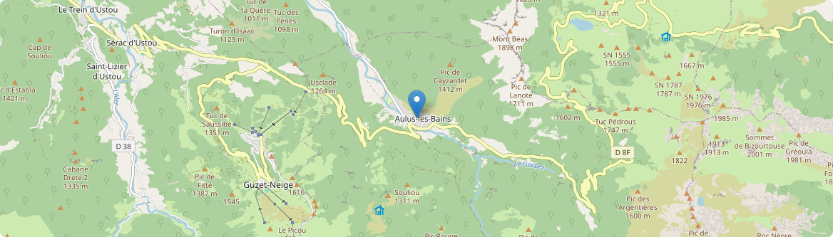 Aulus-les-Bains - Carte