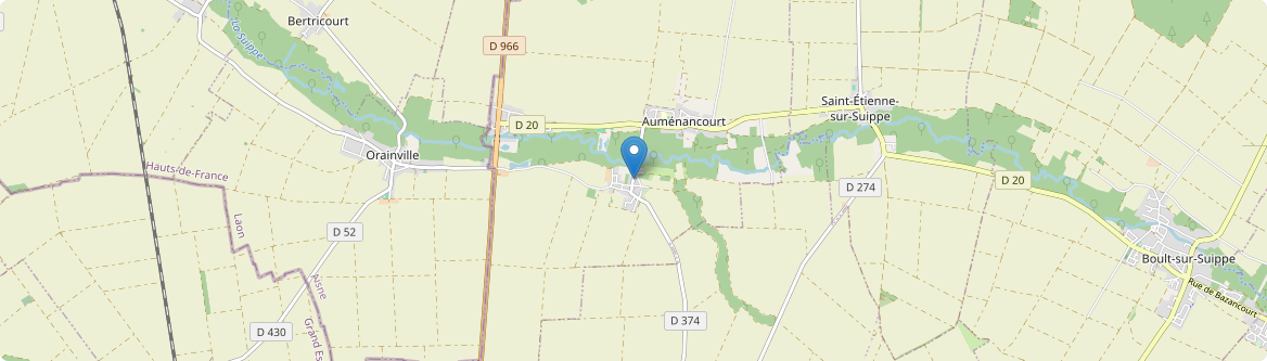 Auménancourt - Carte