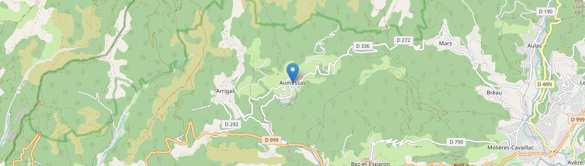 Aumessas - Carte