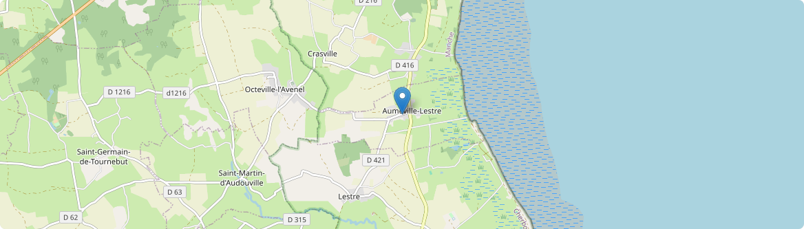 Aumeville-Lestre - Carte