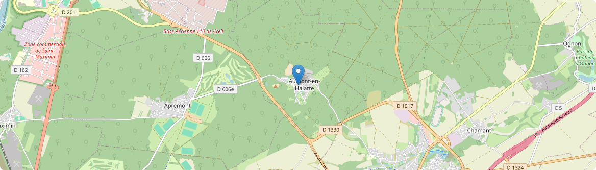 Aumont-en-Halatte - Carte