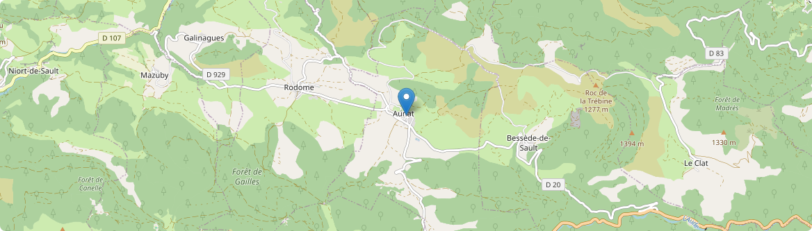 Aunat - Carte