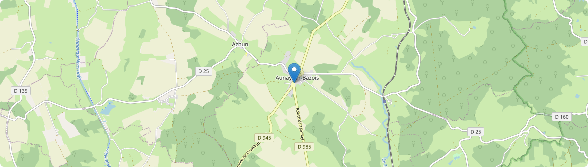 Aunay-en-Bazois - Carte