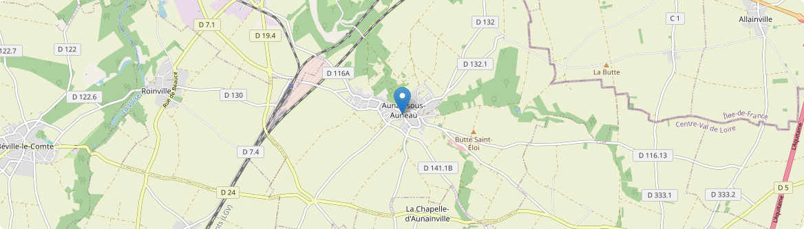 Aunay-sous-Auneau - Carte