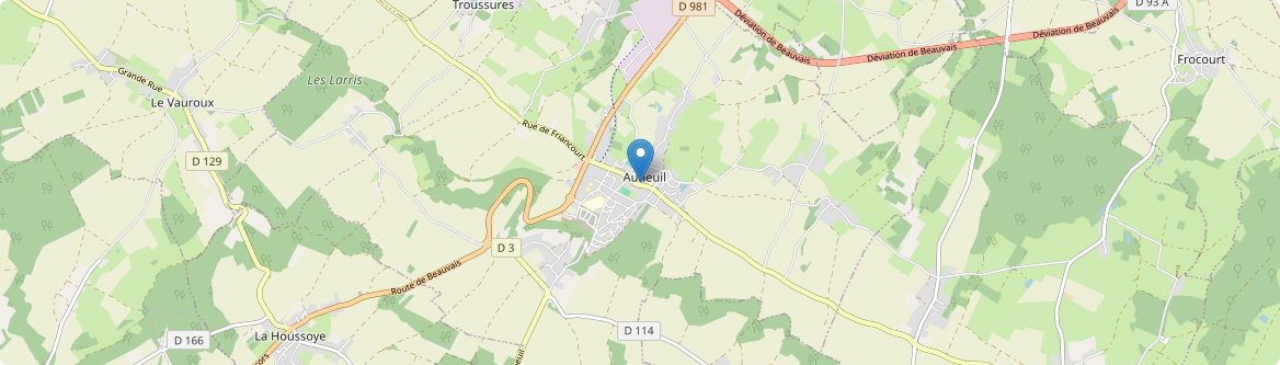 Auneuil - Carte