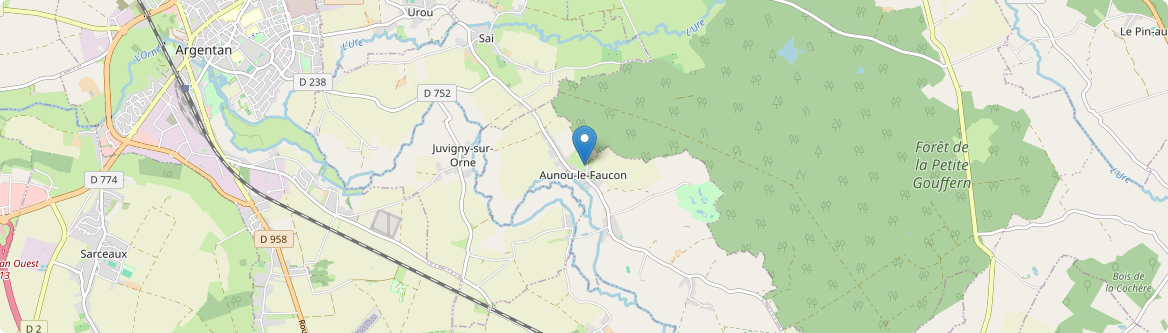Aunou-le-Faucon - Carte