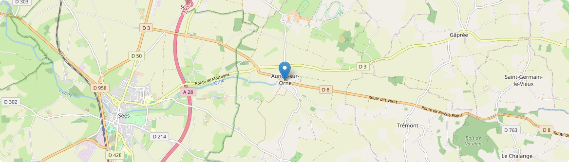 Aunou-sur-Orne - Carte