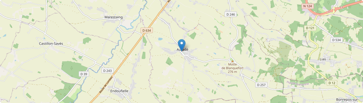 Auradé - Carte