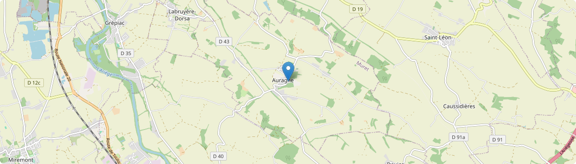 Auragne - Carte