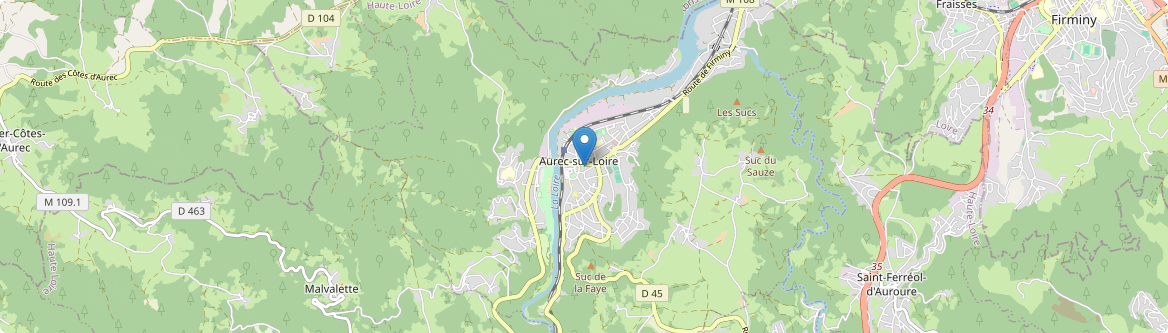 Aurec-sur-Loire - Carte