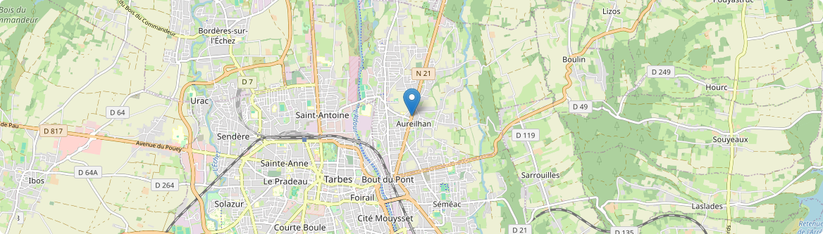 Aureilhan - Carte