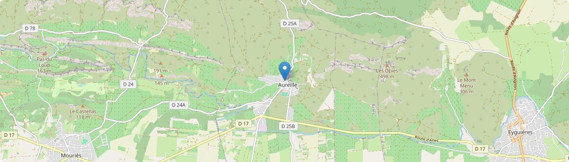 Aureille - Carte