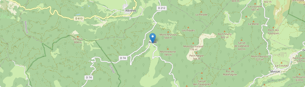 Auriac - Carte