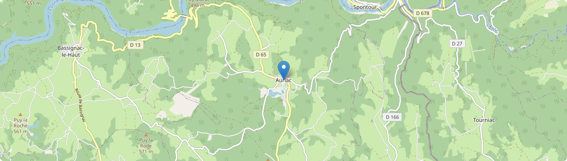 Auriac - Carte