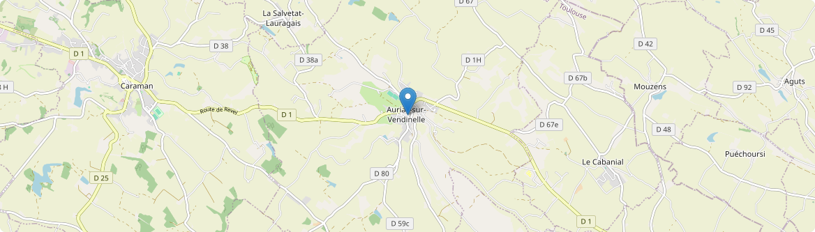 Auriac-sur-Vendinelle - Carte