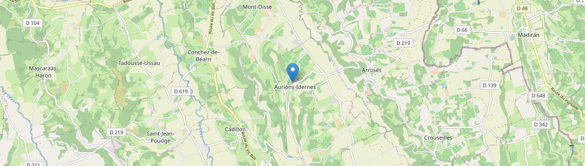 Aurions-Idernes - Carte